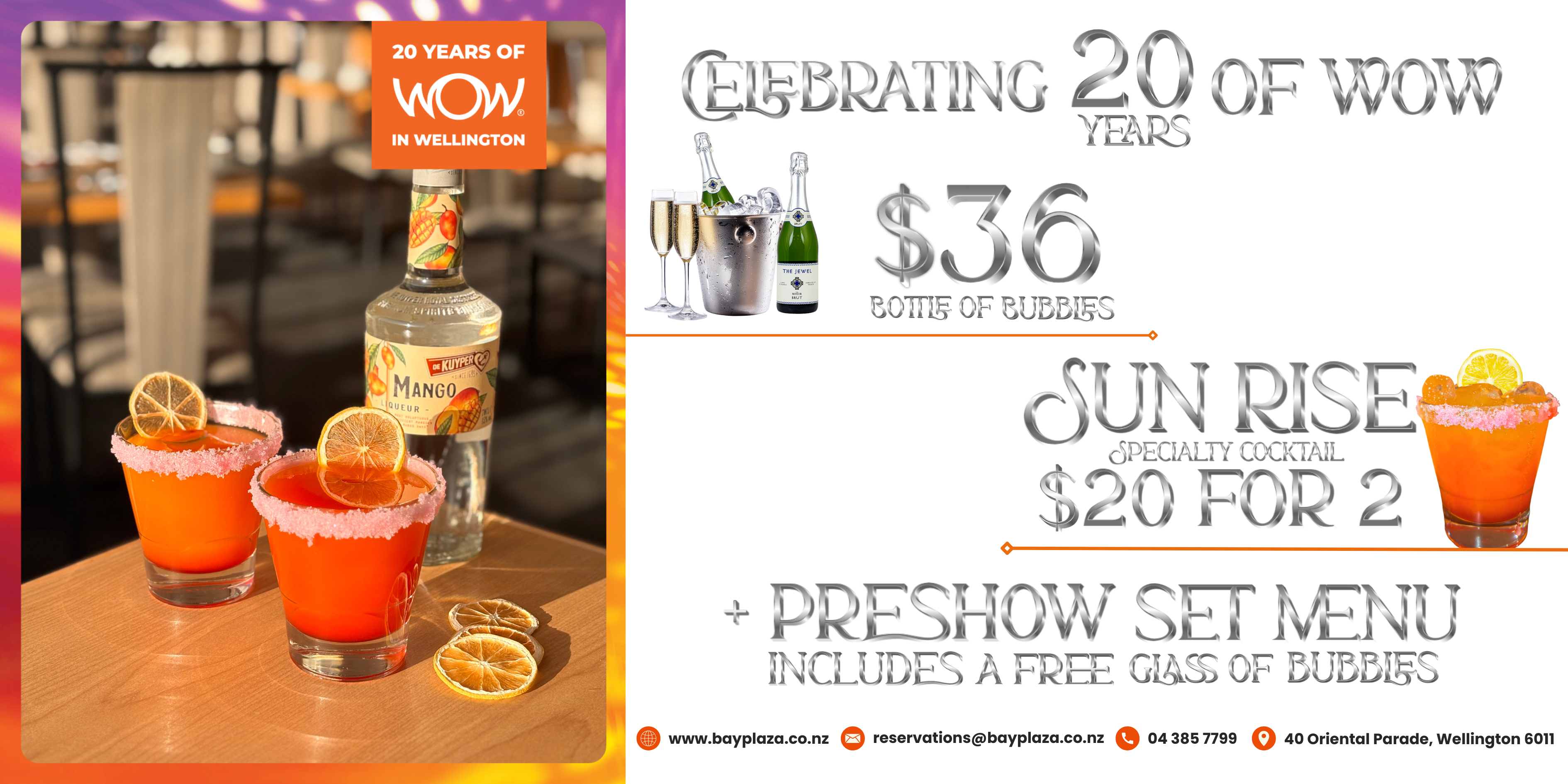 Promotional Imagery for WOW Specials